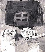 Bild 1: "Mummenschanz" (50er Jahre)  &mdash;  Bild 2: "Das Vogelhaus" (50er Jahre) 
